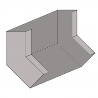 Wall Duct Inside 45° Sfc Cover 6''